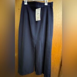 Navy blue skirt with slits size small Zara new with tags